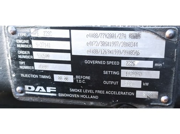 엔진 및 부품 트럭 용 DAF 2 x  CF 75 310 PE228 C : 사진 4