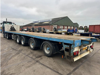 드롭사이드/ 플랫베드 세미 트레일러 Floor 2 AXLE STEERING an 2 LIFT AXLE : 사진 5