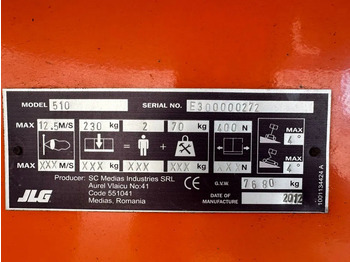 관절 붐 JLG 510 AJ Deutz Diesel 17.8 meter Knikarm Hoogwerker : 사진 3