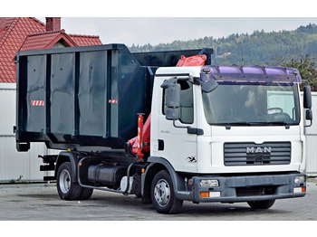 크레인 트럭, 후크 리프트 트럭 MAN TGL 7.150  Abrollkipper + Kran !! MAN TGL 7.150  Abrollkipper + Kran !! : 사진 3