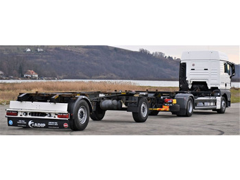 캡 새시 트럭, 크레인 트럭 MAN TGX 18.440 Fahrgestell 7,00m + Anhänger 6,90m : 사진 3