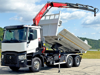 덤프트럭, 크레인 트럭 Renault C 430 * FASSI F165A.0.23 + FUNK * 6x4 : 사진 3