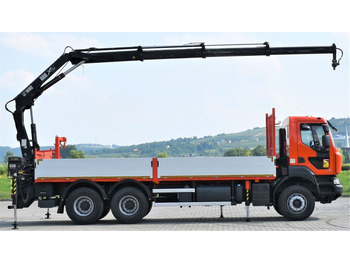 크레인 트럭, 드롭사이드/ 플랫베드 트럭 Renault KERAX 410 * HIAB 144 B-3 HIDUO / 6x4 * TOP : 사진 5
