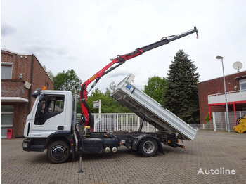 덤프트럭, 크레인 트럭 Iveco Eurocargo 80-220 Tipper + crane : 사진 2