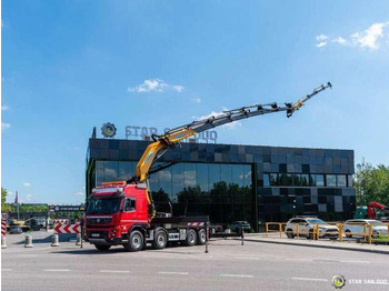 드롭사이드/ 플랫베드 트럭, 크레인 트럭 Volvo FMX 500 8x2 Effer 585 Fly Jib Winch Crane Kran : 사진 2