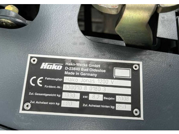산업용 스위퍼 Hako Jonas 1200V : 사진 4 산업용 스위퍼 Hako Jonas 1200V : 사진 4