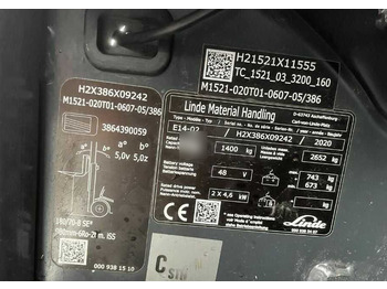 전기 지게차 Linde E14-02 : 사진 4