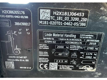 전기 지게차 Linde E20PH-02 : 사진 4