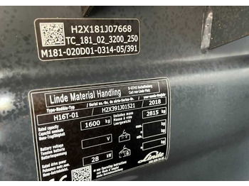 LPG 지게차 Linde H16T-01 : 사진 2