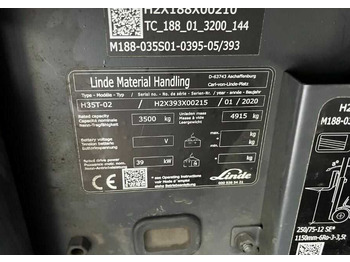 LPG 지게차 Linde H35T-02 : 사진 4 LPG 지게차 Linde H35T-02 : 사진 4