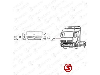 신규 공기역학/ 스포일러 트럭 용 Mercedes-Benz Windgeleider middenstuk actros mp2 rechts : 사진 2