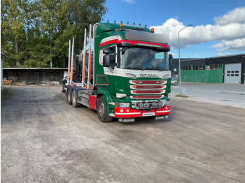 목재 트럭, 크레인 트럭 SCANIA R580 : 사진 2