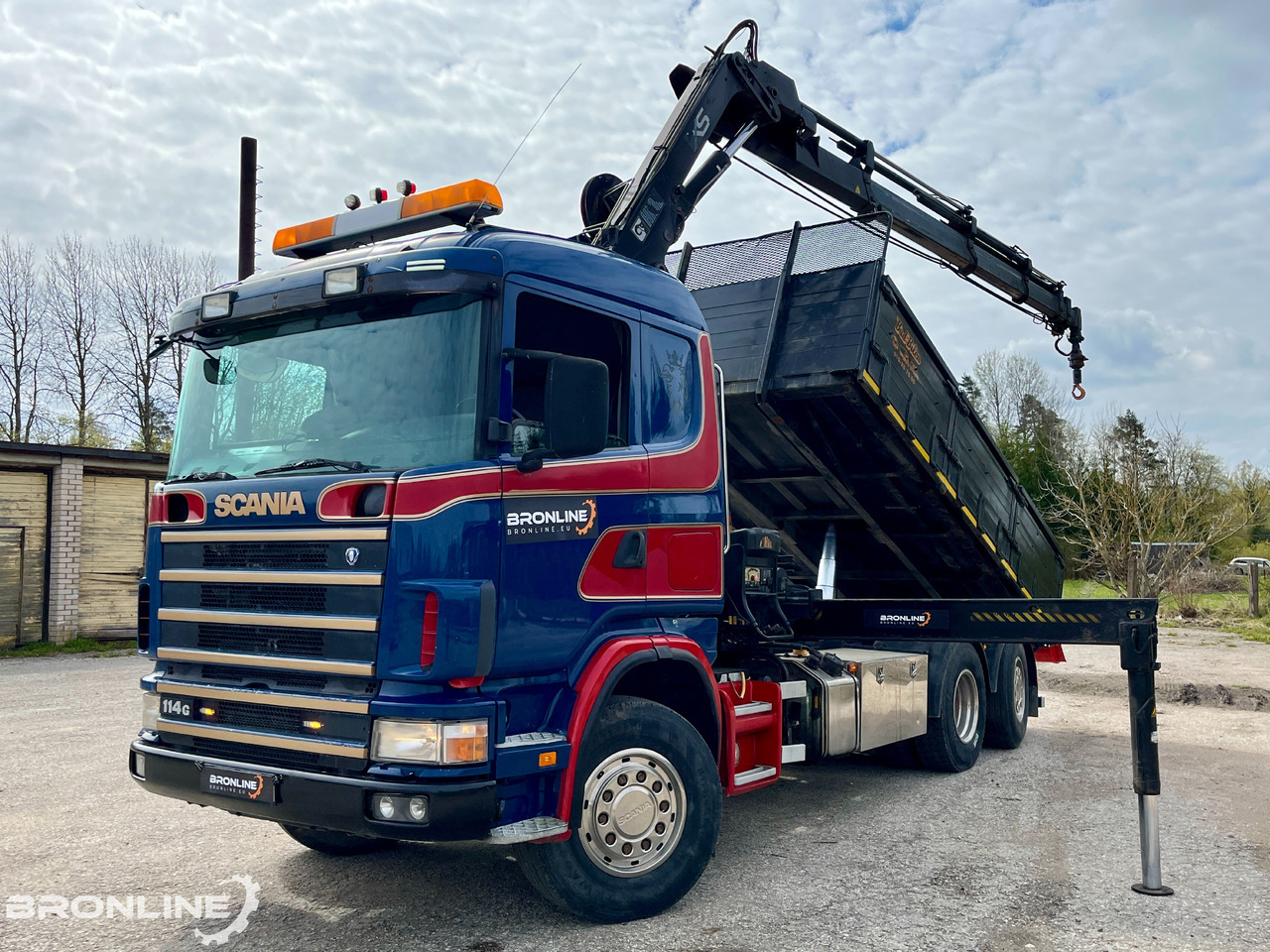 2002 SCANIA R114 6X2*4 Tipper+HIAB 166-e5 crane - 덤프트럭, 크레인 트럭 : 사진 1 2002 SCANIA R114 6X2*4 Tipper+HIAB 166-e5 crane - 덤프트럭, 크레인 트럭 : 사진 1
