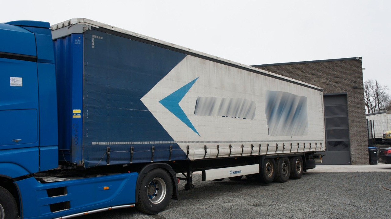 Krone SD Doppelter Boden Verstärkte Plane 2x Liftachse - 커튼사이더 세미 트레일러 : 사진 1 Krone SD Doppelter Boden Verstärkte Plane 2x Liftachse - 커튼사이더 세미 트레일러 : 사진 1