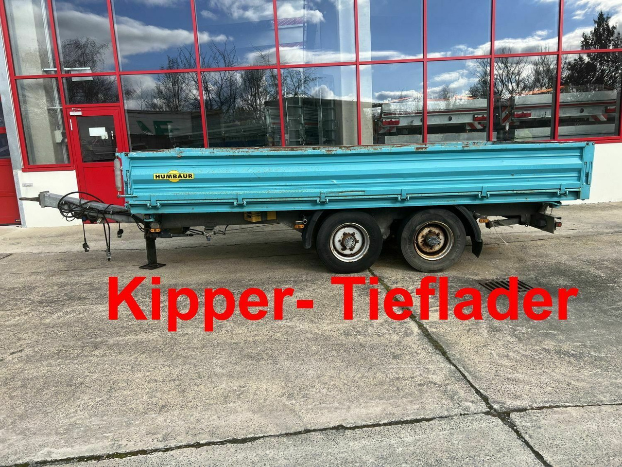 Humbaur Tandem Kipper- Tieflader - 덤프 트레일러 : 사진 1 Humbaur Tandem Kipper- Tieflader - 덤프 트레일러 : 사진 1