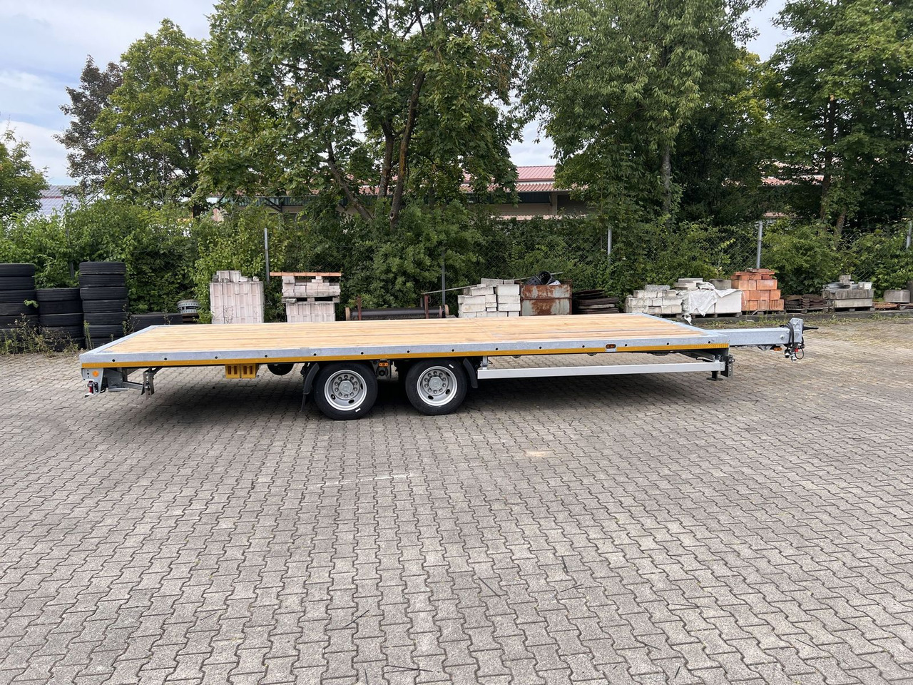 세미 트레일러 Möslein  13,9 t Tandemanhänger- Tieflader, ausziehbarLuf : 사진 12