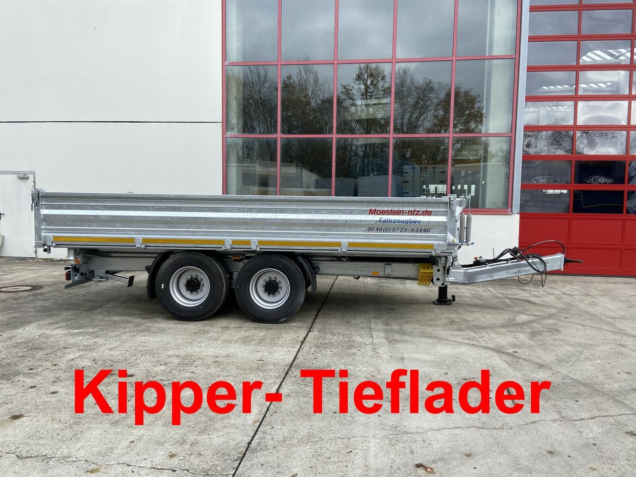 Möslein 14 t Tandemkipper Tieflader Breite Reifen-- Neu - 덤프 트레일러 : 사진 1 Möslein 14 t Tandemkipper Tieflader Breite Reifen-- Neu - 덤프 트레일러 : 사진 1