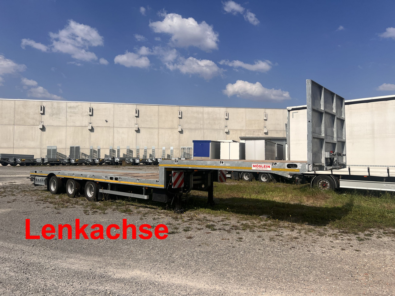Möslein ST 3 Plato 8,7 3 Achs Satteltieflader Plato 45 t GGfür Fertigteile, Baumaschinen - 저하대 세미 트레일러 : 사진 1 Möslein ST 3 Plato 8,7 3 Achs Satteltieflader Plato 45 t GGfür Fertigteile, Baumaschinen - 저하대 세미 트레일러 : 사진 1