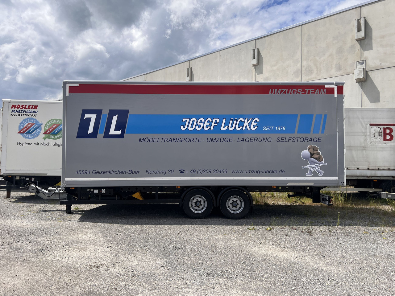 Möslein TKO 105 Schwebheim Tandem- Möbel Koffer- Anhänger - 밀폐형 박스 트레일러 : 사진 1 Möslein TKO 105 Schwebheim Tandem- Möbel Koffer- Anhänger - 밀폐형 박스 트레일러 : 사진 1