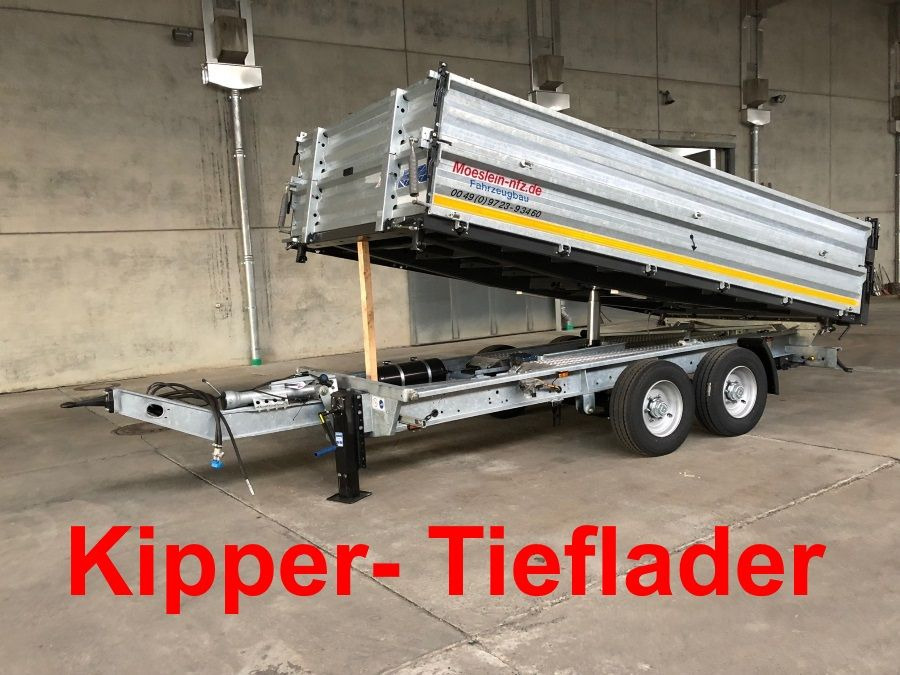 Möslein TTD13- BA Verzinkt 13 t Tandem Kipper Tiefladermit Bordwand- Aufsatz-- Neufahrzeug -- - 덤프 트레일러 : 사진 1 Möslein TTD13- BA Verzinkt 13 t Tandem Kipper Tiefladermit Bordwand- Aufsatz-- Neufahrzeug -- - 덤프 트레일러 : 사진 1