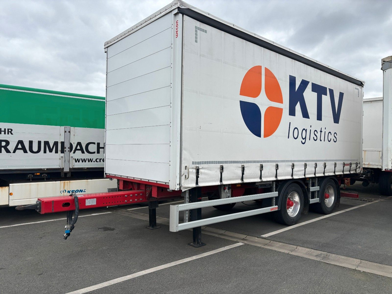 Wecon Tandem Anhänger Plane APZ 218 - 커튼사이더 트레일러 : 사진 2 Wecon Tandem Anhänger Plane APZ 218 - 커튼사이더 트레일러 : 사진 2