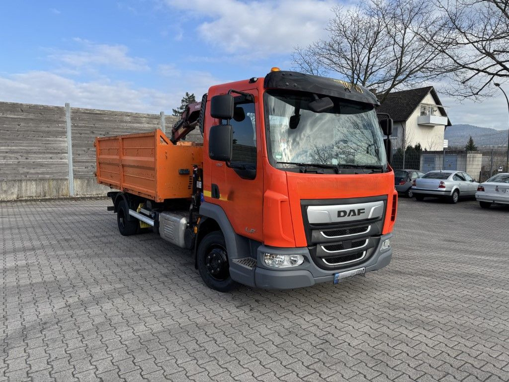 DAF FA LF 180 8t / Abrollkipper, Ladekran Containe - 후크 리프트 트럭, 크레인 트럭 : 사진 4 DAF FA LF 180 8t / Abrollkipper, Ladekran Containe - 후크 리프트 트럭, 크레인 트럭 : 사진 4