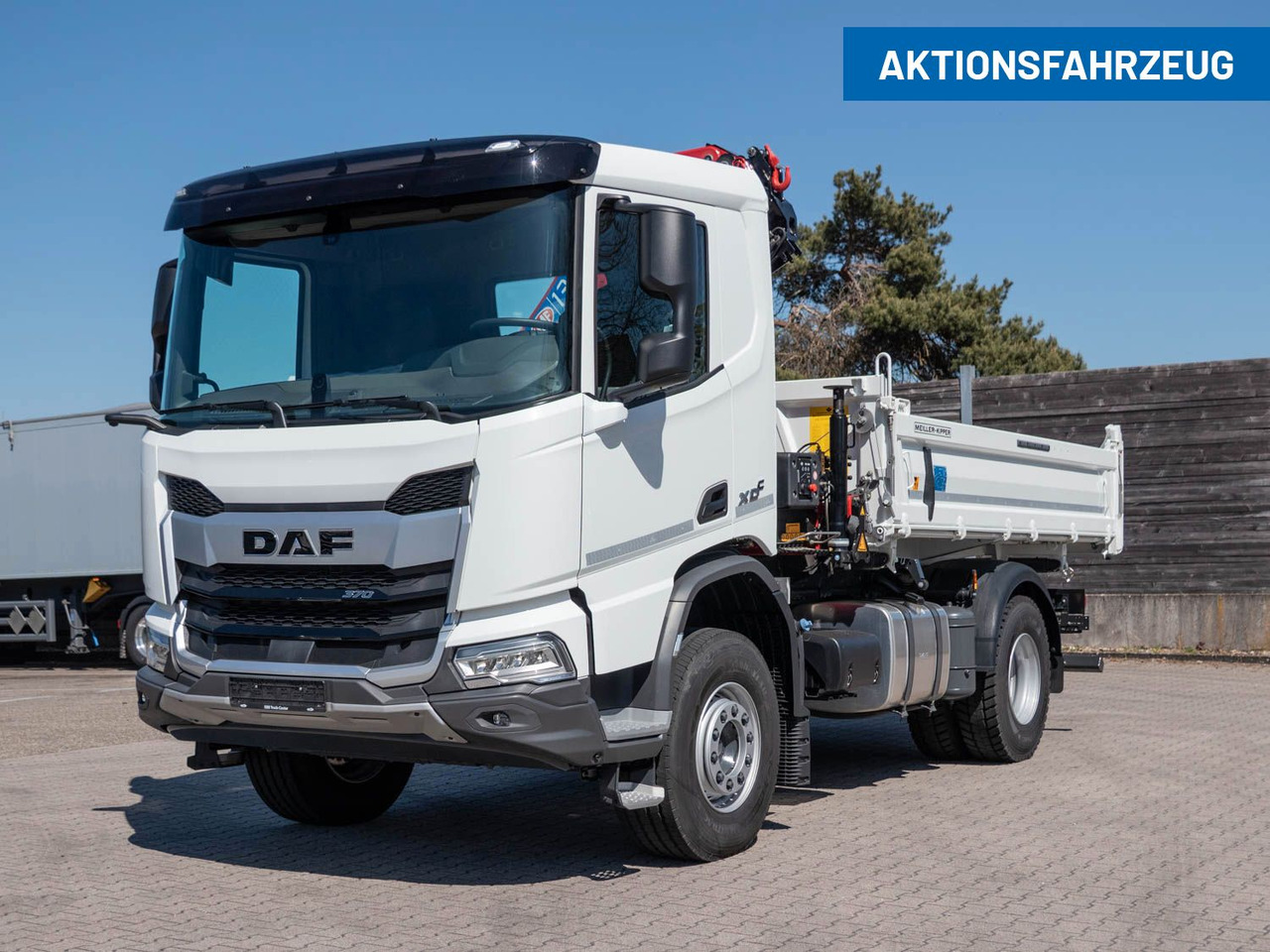DAF FA XDC 370 Krankipper DAF XDC 370 FA Meiller Krankipper HMF - 크레인 트럭, 덤프트럭 : 사진 1 DAF FA XDC 370 Krankipper DAF XDC 370 FA Meiller Krankipper HMF - 크레인 트럭, 덤프트럭 : 사진 1
