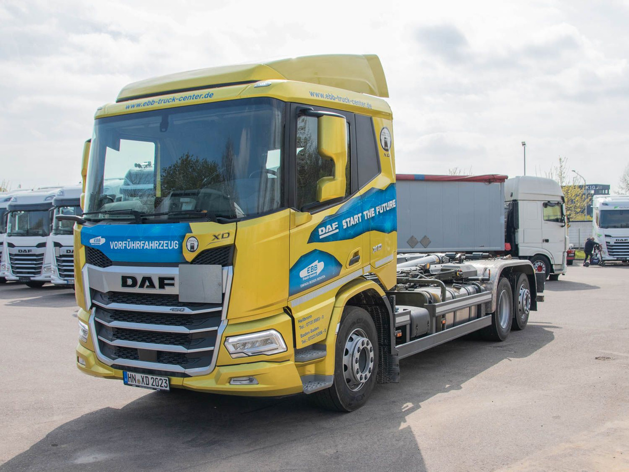 DAF FAN XD 450 SL Meiller Abrollkipper DAF FAN XD 450 SL Meiller Abrollkipper - 후크 리프트 트럭 : 사진 3 DAF FAN XD 450 SL Meiller Abrollkipper DAF FAN XD 450 SL Meiller Abrollkipper - 후크 리프트 트럭 : 사진 3