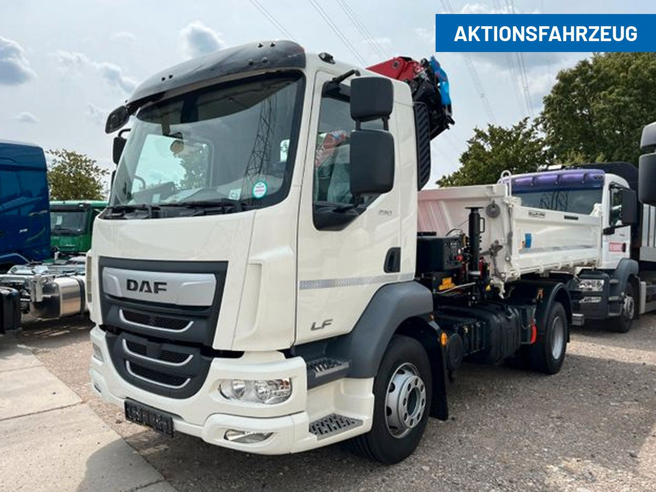 DAF LF 290 16t Meiller Krankipper Tageszulassung DAF LF 290 16t Meiller Krankipper Tageszulassung - 덤프트럭, 크레인 트럭 : 사진 1 DAF LF 290 16t Meiller Krankipper Tageszulassung DAF LF 290 16t Meiller Krankipper Tageszulassung - 덤프트럭, 크레인 트럭 : 사진 1