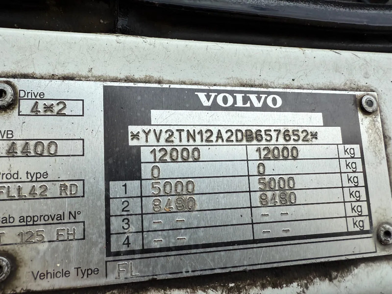 캡 새시 트럭 Volvo FL 250 pk 2013 euro 5 : 사진 18