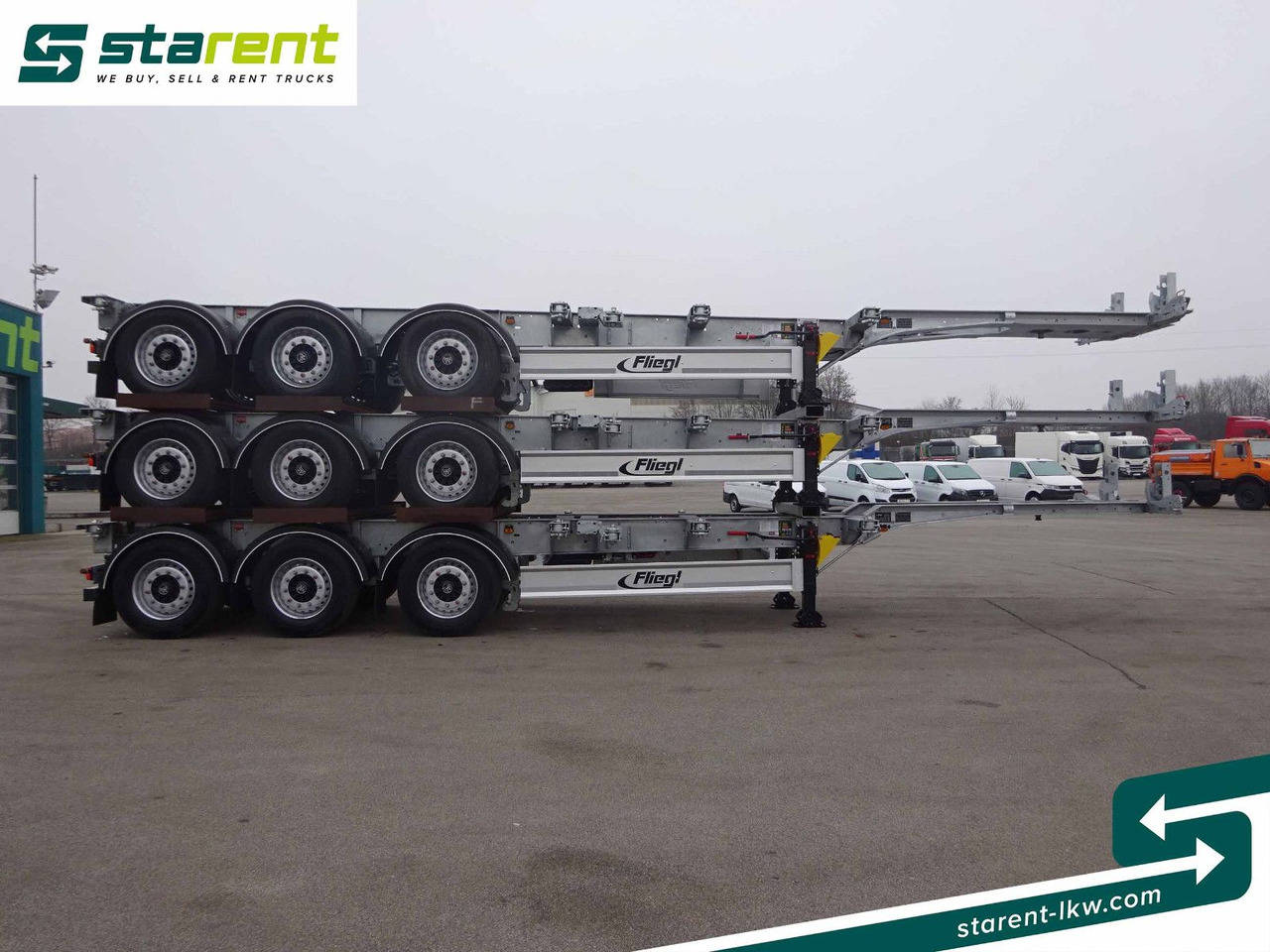Fliegl Containerchassis ADR, 1x20/2x20/1x30/1x40/1x45 - 컨테이너 운반 장치/ 스와프 보디 세미 트레일러 : 사진 4 Fliegl Containerchassis ADR, 1x20/2x20/1x30/1x40/1x45 - 컨테이너 운반 장치/ 스와프 보디 세미 트레일러 : 사진 4