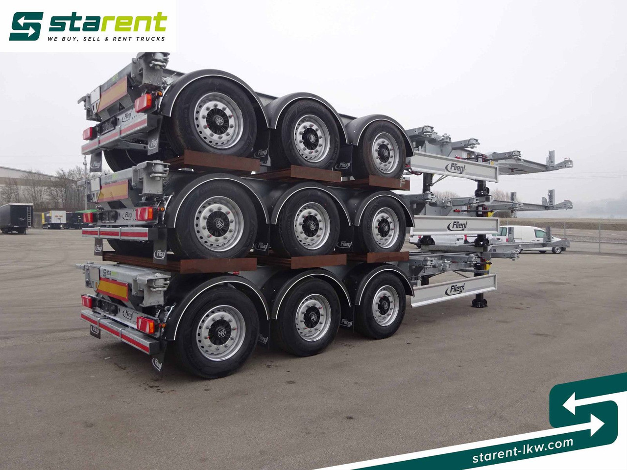 Fliegl Containerchassis ADR, 1x20/2x20/1x30/1x40/1x45 - 컨테이너 운반 장치/ 스와프 보디 세미 트레일러 : 사진 5 Fliegl Containerchassis ADR, 1x20/2x20/1x30/1x40/1x45 - 컨테이너 운반 장치/ 스와프 보디 세미 트레일러 : 사진 5