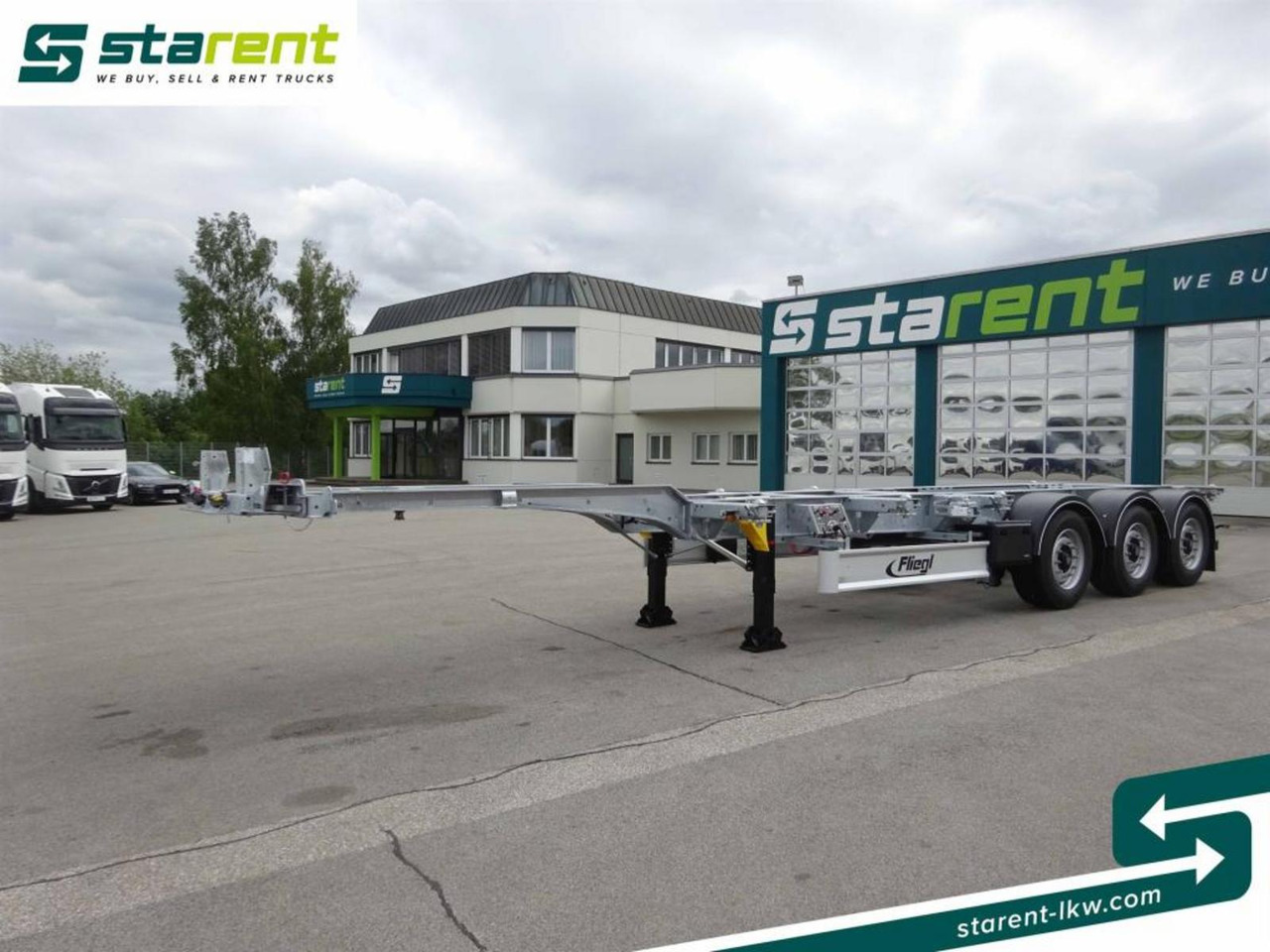 Fliegl Containerchassis ADR, 1x20/2x20/1x30/1x40/1x45 - 컨테이너 운반 장치/ 스와프 보디 세미 트레일러 : 사진 1 Fliegl Containerchassis ADR, 1x20/2x20/1x30/1x40/1x45 - 컨테이너 운반 장치/ 스와프 보디 세미 트레일러 : 사진 1