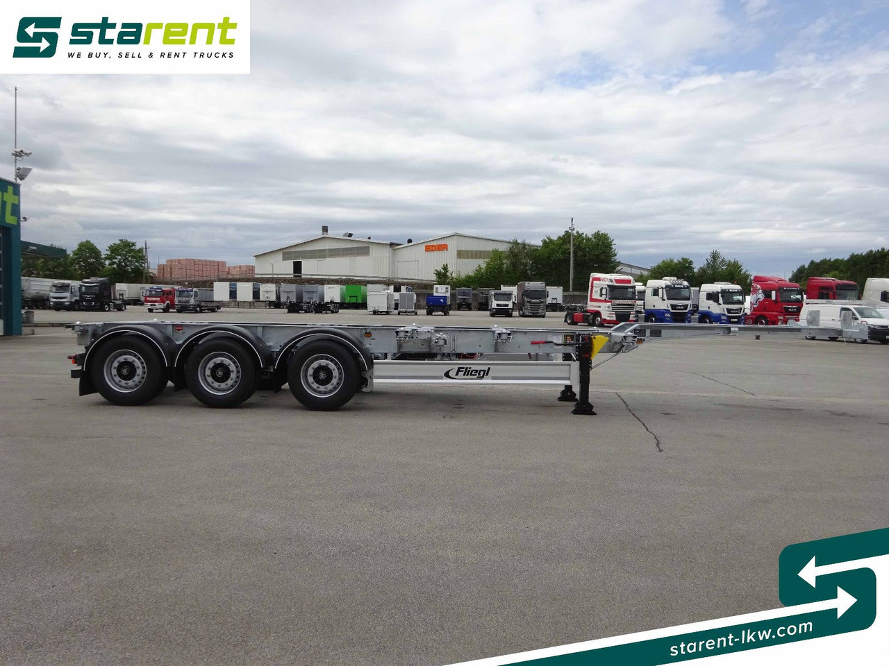 Fliegl Containerchassis ADR, 1x20/2x20/1x30/1x40/1x45 - 컨테이너 운반 장치/ 스와프 보디 세미 트레일러 : 사진 4 Fliegl Containerchassis ADR, 1x20/2x20/1x30/1x40/1x45 - 컨테이너 운반 장치/ 스와프 보디 세미 트레일러 : 사진 4