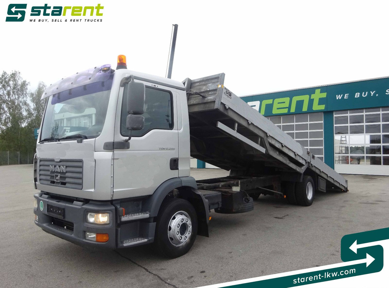 MAN TGM 12.280, Fahrzeugtransporter, kippbar - 자동 운반 장치 트럭 : 사진 1 MAN TGM 12.280, Fahrzeugtransporter, kippbar - 자동 운반 장치 트럭 : 사진 1