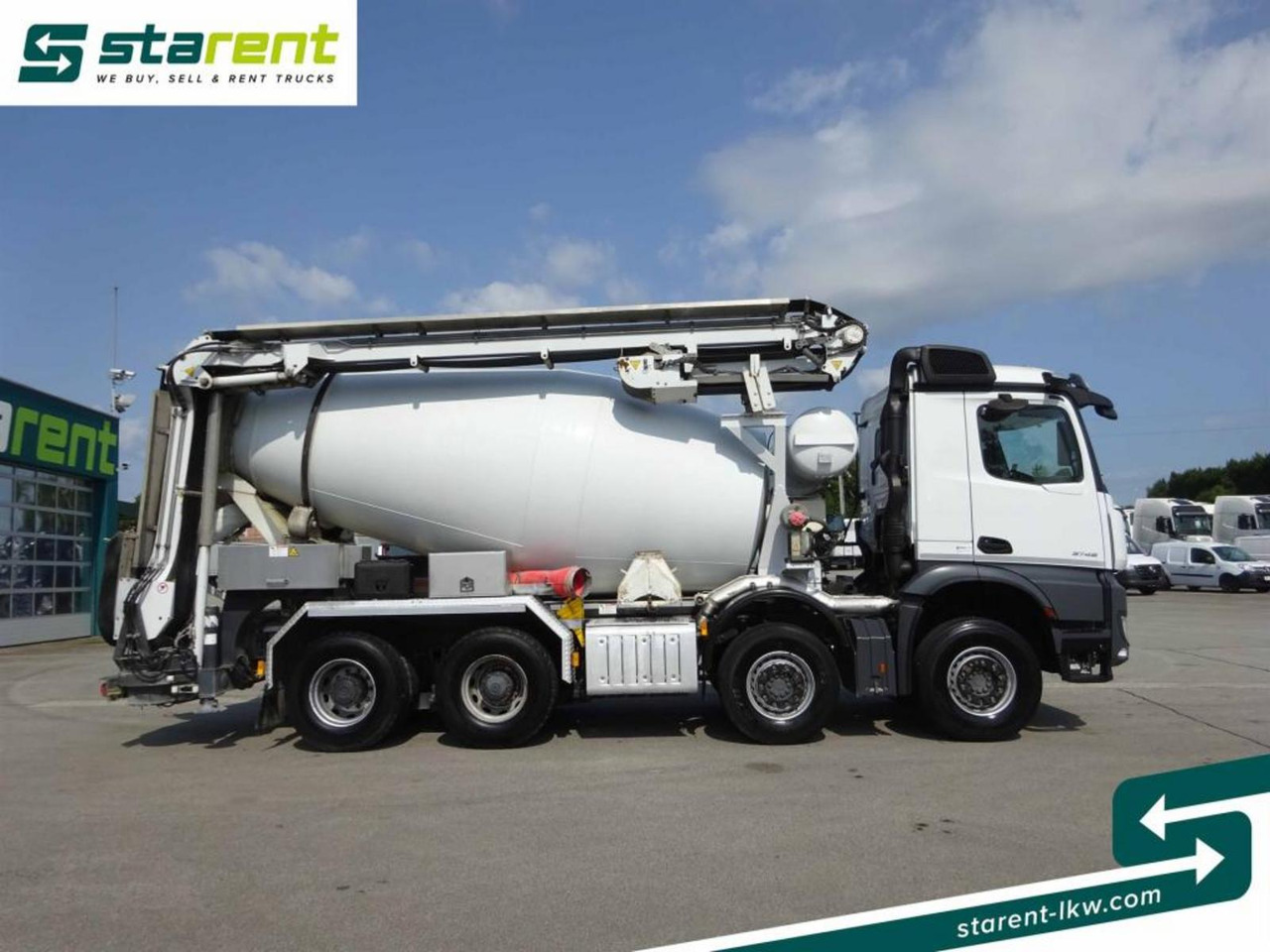 Mercedes Benz Arocs 3748 8x4 Liebherr Betonmischer + Förderband - 콘크리트 믹서 트럭 : 사진 4 Mercedes Benz Arocs 3748 8x4 Liebherr Betonmischer + Förderband - 콘크리트 믹서 트럭 : 사진 4