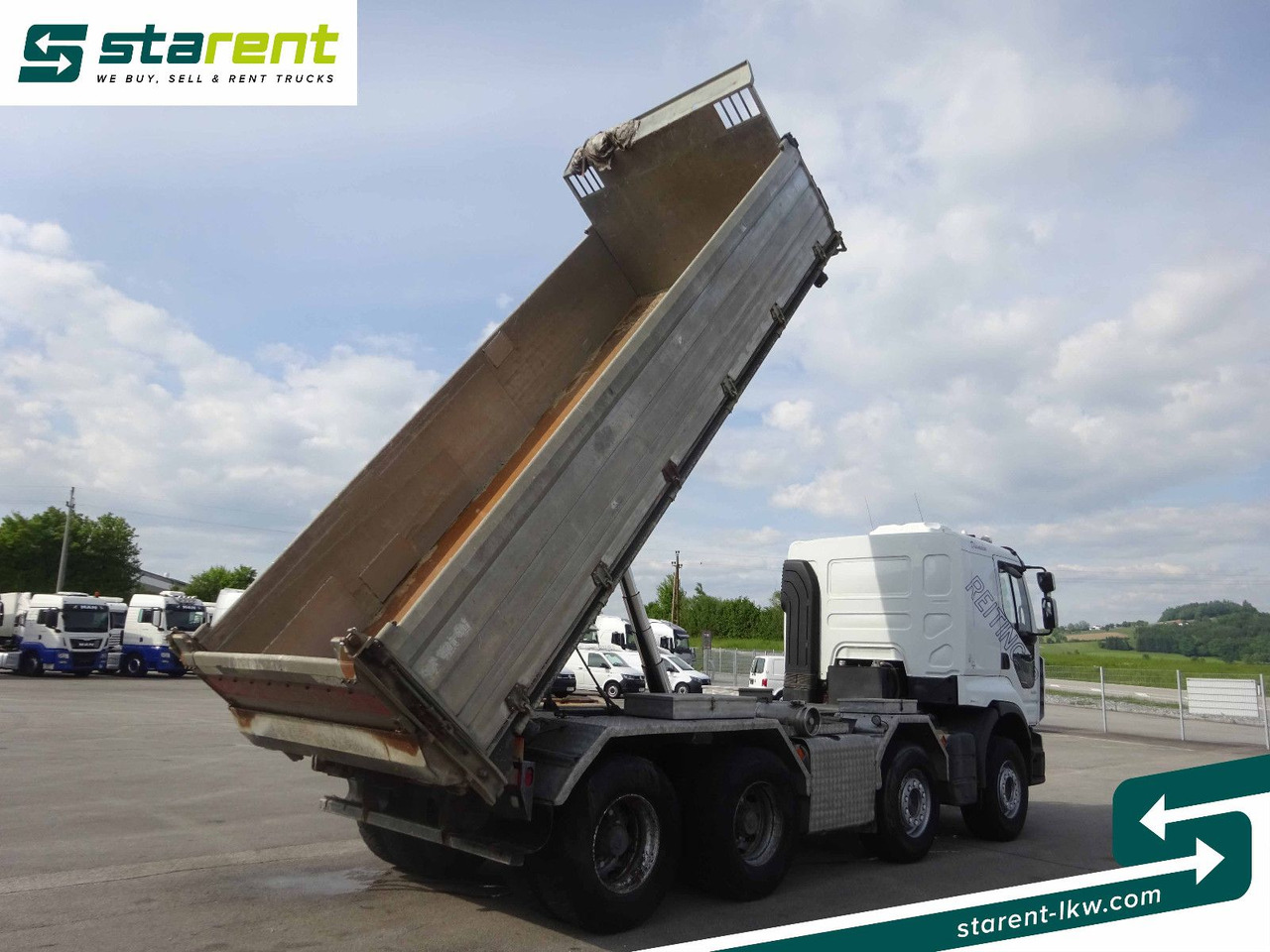 Renault Premium 450 DXi, 8x4, 3 Seitenkipper, Standklima - 덤프트럭 : 사진 4 Renault Premium 450 DXi, 8x4, 3 Seitenkipper, Standklima - 덤프트럭 : 사진 4