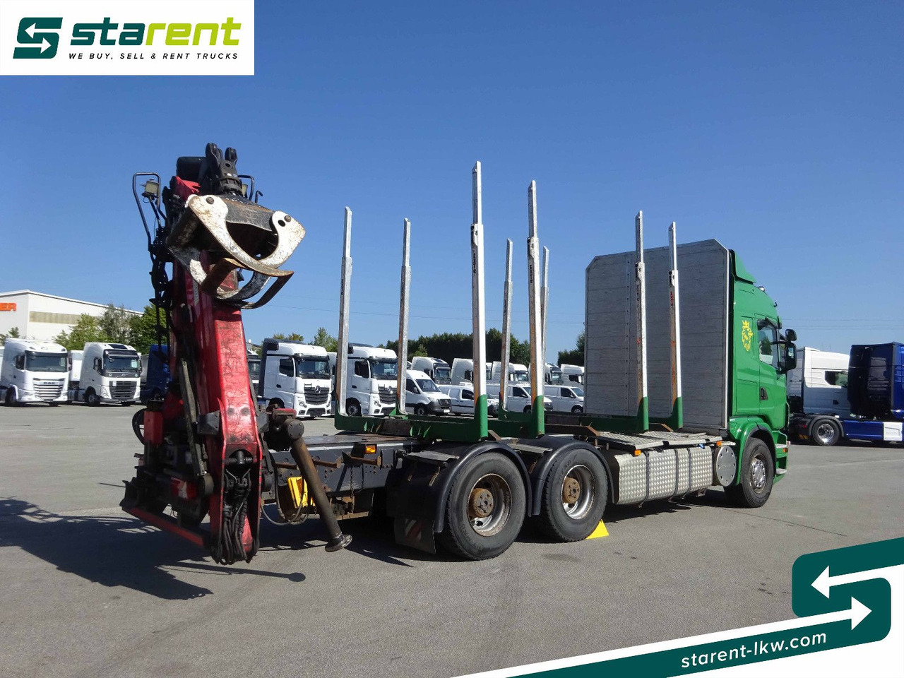 Scania R500 V8 6x4 Holzaufbau mit Kran, MOTORPROBLEM - 목재 트럭, 크레인 트럭 : 사진 5 Scania R500 V8 6x4 Holzaufbau mit Kran, MOTORPROBLEM - 목재 트럭, 크레인 트럭 : 사진 5
