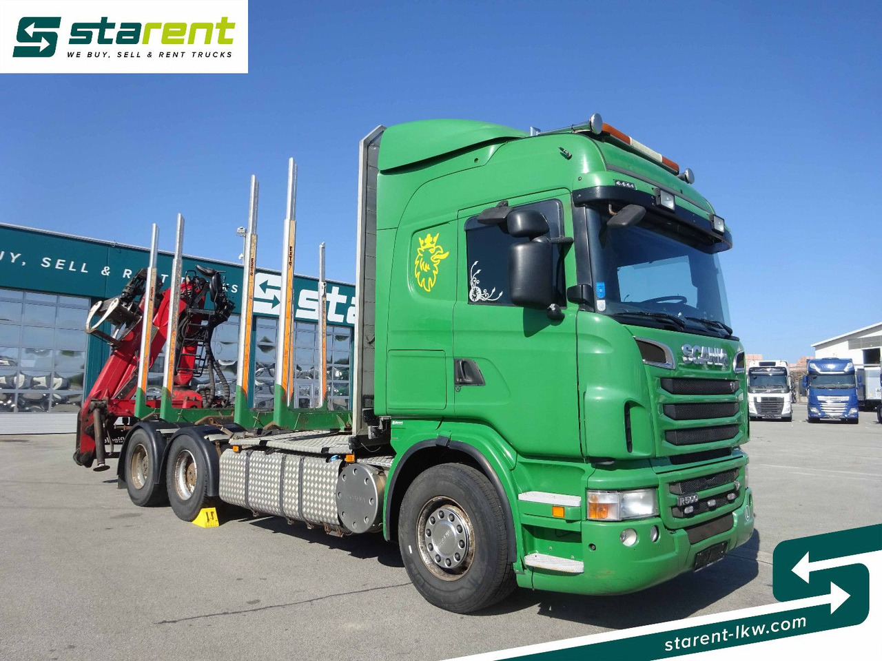 Scania R500 V8 6x4 Holzaufbau mit Kran, MOTORPROBLEM - 목재 트럭, 크레인 트럭 : 사진 3 Scania R500 V8 6x4 Holzaufbau mit Kran, MOTORPROBLEM - 목재 트럭, 크레인 트럭 : 사진 3