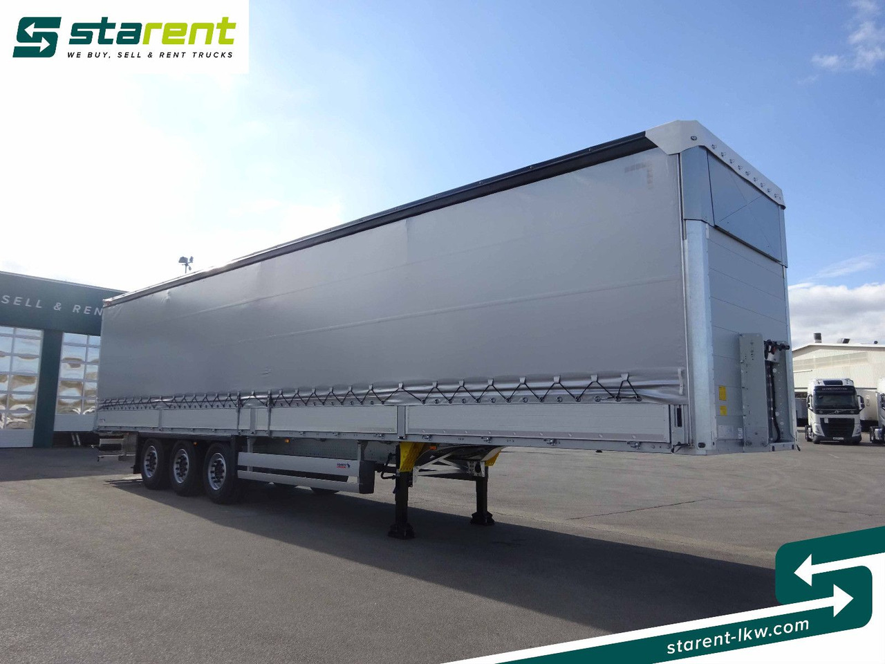 Schmitz Cargobull Tautliner, Bordwand 60cm, Hubdach, Liftachse - 커튼사이더 세미 트레일러 : 사진 3 Schmitz Cargobull Tautliner, Bordwand 60cm, Hubdach, Liftachse - 커튼사이더 세미 트레일러 : 사진 3