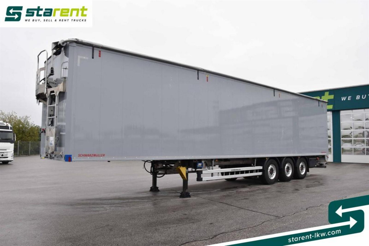Schwarzmüller Schubbodenauflieger 10mm elektrisches Verdeck 91m³ - 워킹 플로어 세미 트레일러 : 사진 1 Schwarzmüller Schubbodenauflieger 10mm elektrisches Verdeck 91m³ - 워킹 플로어 세미 트레일러 : 사진 1
