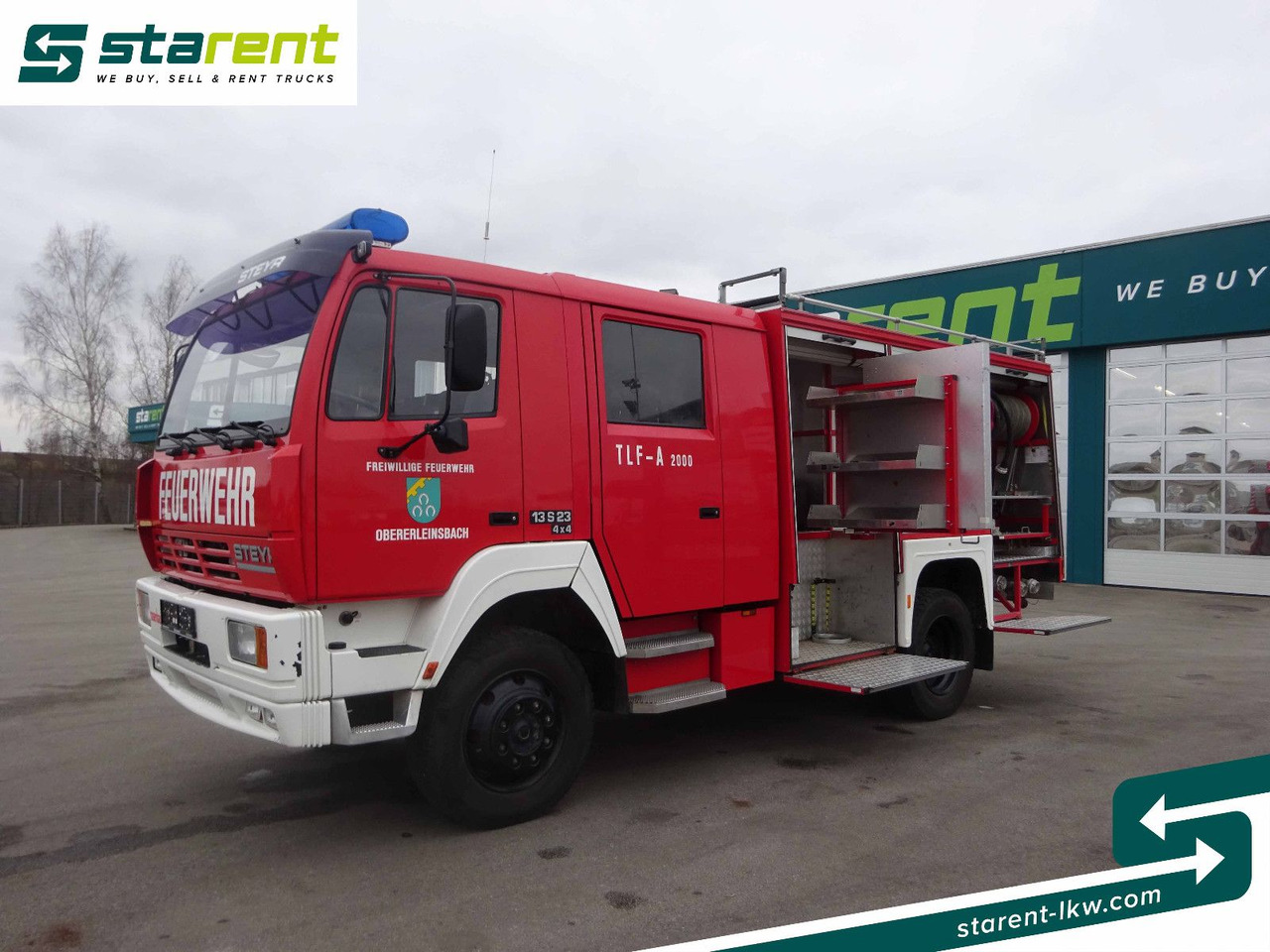 Steyr 13S23 4x4 Feuerwehrauto, 2.000 Liter Wassertank - 트럭 : 사진 1 Steyr 13S23 4x4 Feuerwehrauto, 2.000 Liter Wassertank - 트럭 : 사진 1