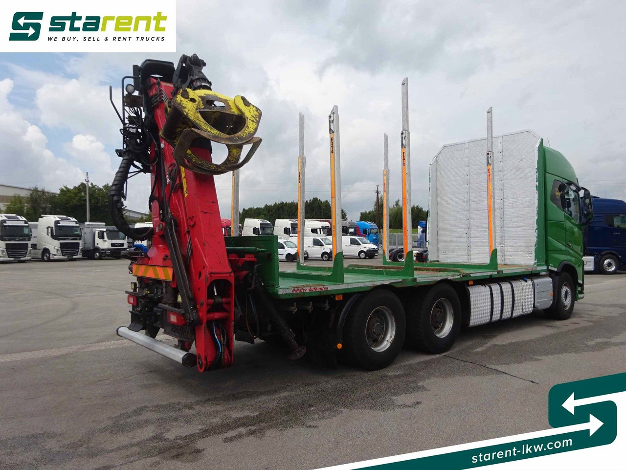 Volvo FH16 550 6x4 Holzaufbau mit Kran (Loglift 145Z) - 목재 트럭, 크레인 트럭 : 사진 5 Volvo FH16 550 6x4 Holzaufbau mit Kran (Loglift 145Z) - 목재 트럭, 크레인 트럭 : 사진 5