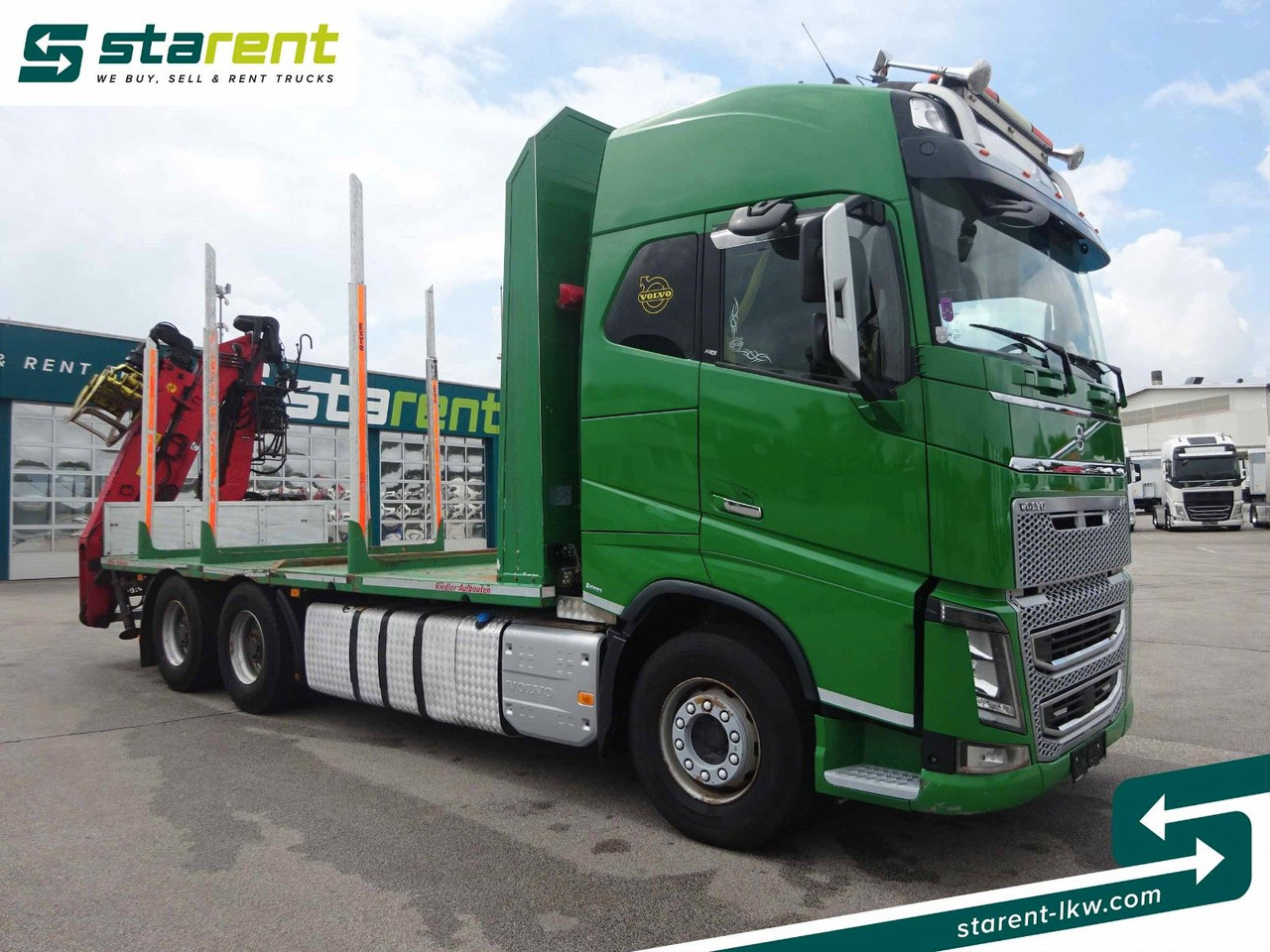 Volvo FH16 550 6x4 Holzaufbau mit Kran (Loglift 145Z) - 목재 트럭, 크레인 트럭 : 사진 3 Volvo FH16 550 6x4 Holzaufbau mit Kran (Loglift 145Z) - 목재 트럭, 크레인 트럭 : 사진 3