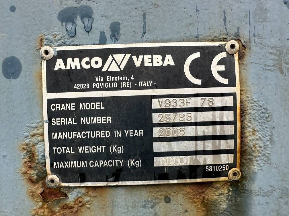 Amco Veba v933 7s - 로더 크레인 트럭 용 : 사진 5 Amco Veba v933 7s - 로더 크레인 트럭 용 : 사진 5