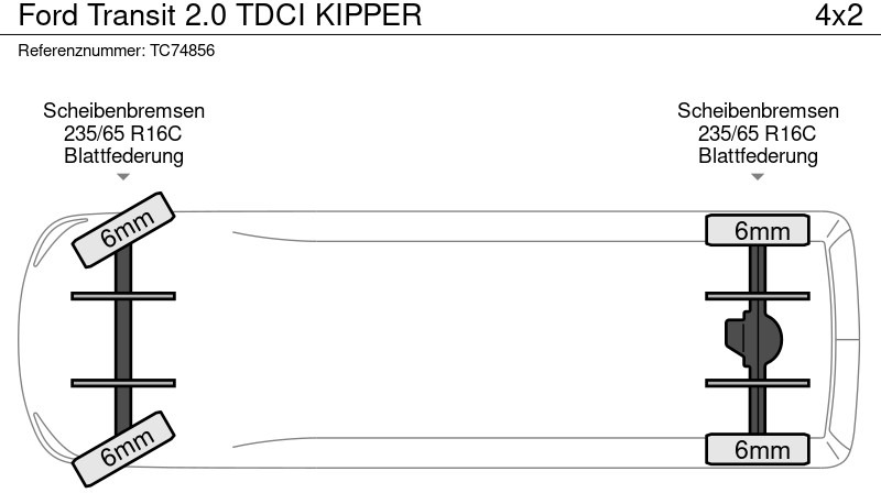 Ford Transit 2.0 TDCI KIPPER - 덤프 밴 : 사진 5 Ford Transit 2.0 TDCI KIPPER - 덤프 밴 : 사진 5