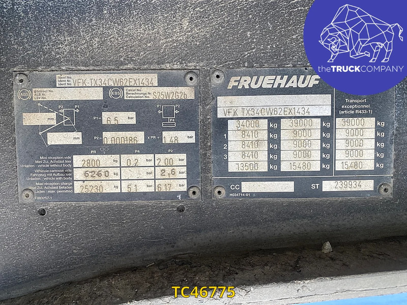 Fruehauf - 커튼사이더 세미 트레일러 : 사진 2 Fruehauf - 커튼사이더 세미 트레일러 : 사진 2