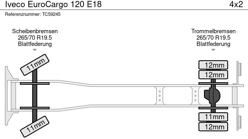 Iveco EuroCargo 120 E18 - 캡 새시 트럭 : 사진 4 Iveco EuroCargo 120 E18 - 캡 새시 트럭 : 사진 4