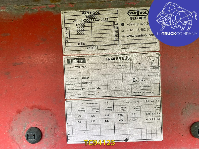 Van Hool - 냉동 트레일러 : 사진 4 Van Hool - 냉동 트레일러 : 사진 4