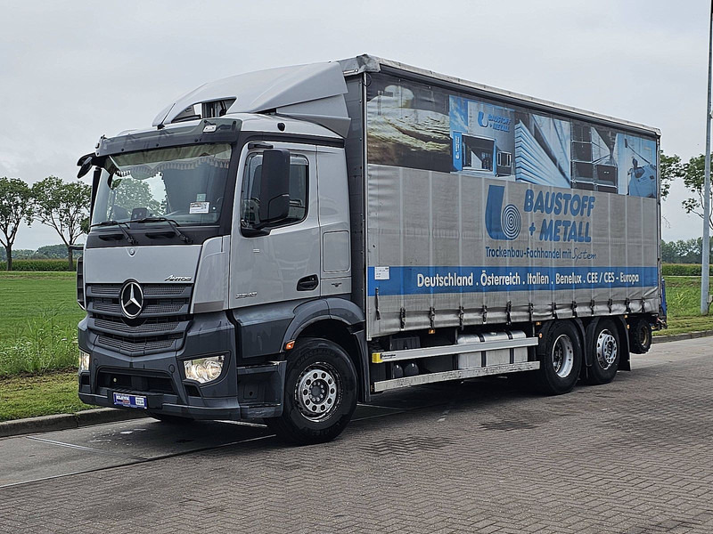 Mercedes-Benz ANTOS 2543 + FORKLIFT PALFINGER - 커튼사이더 트럭 : 사진 2 Mercedes-Benz ANTOS 2543 + FORKLIFT PALFINGER - 커튼사이더 트럭 : 사진 2